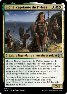Siona, capitaine du Pyléas - Les friches d'Eldraine Commander