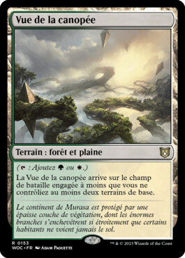 Vue de la canopée - Les friches d'Eldraine Commander