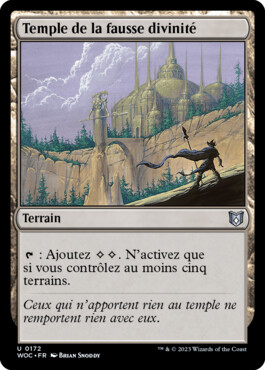 Temple de la fausse divinité - Les friches d'Eldraine Commander