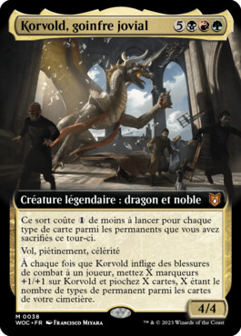 Korvold, goinfre jovial - Les friches d'Eldraine Commander