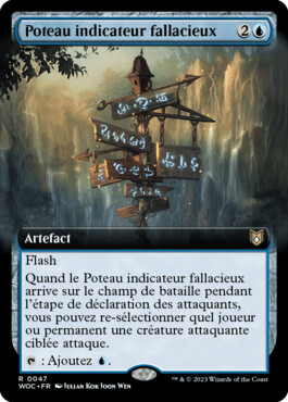 Poteau indicateur fallacieux - Les friches d'Eldraine Commander