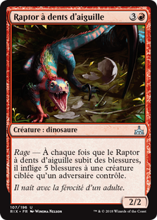 Raptor à dents d'aiguille - Les combattants d'Ixalan