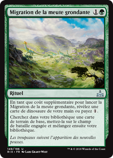 Migration de la meute grondante - Les combattants d'Ixalan