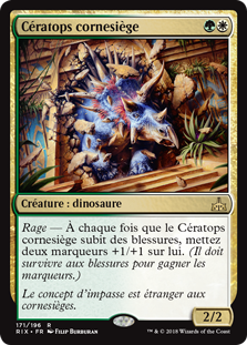 Cératops cornesiège - Les combattants d'Ixalan