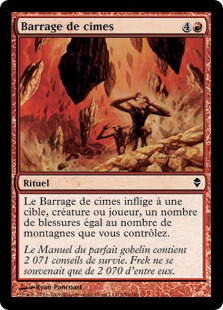 Barrage de cimes - Zendikar