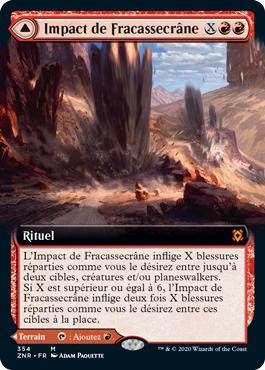 Impact de Fracassecrâne // Fracassecrâne, le col des Marteaux - Renaissance de Zendikar