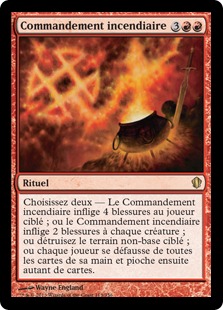 Commandement incendiaire - Commander Edition 2013