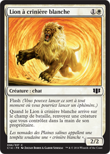 Lion à crinière blanche - Commander 2014