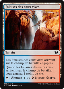 Falaises des eaux vives - Commander 2015