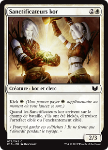 Sanctificateurs kor - Commander 2015