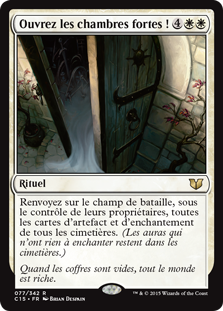 Ouvrez les chambres fortes ! - Commander 2015