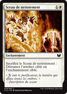 Sceau de nettoiement - Commander 2015