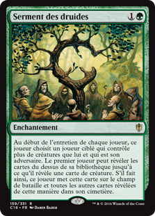 Serment des druides - Commander 2016