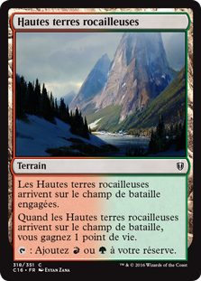 Hautes terres rocailleuses - Commander 2016