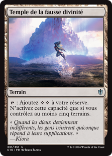 Temple de la fausse divinité - Commander 2016