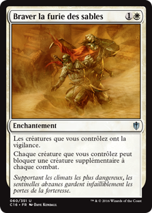 Braver la furie des sables - Commander 2016