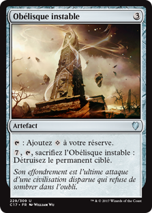 Obélisque instable - Commander 2017