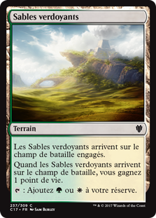 Sables verdoyants - Commander 2017