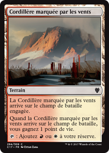 Cordillère marquée par les vents - Commander 2017