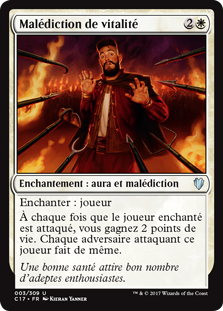 Malédiction de vitalité - Commander 2017