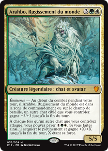 Arahbo, Rugissement du monde - Commander 2017