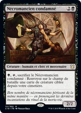 Nécromancien condamné - Commander 2019