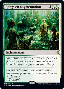 Rangs en augmentation - Commander 2019