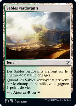 Sables verdoyants - Commander 2019