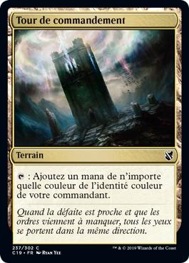 Tour de commandement - Commander 2019