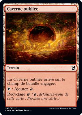 Caverne oubliée - Commander 2019