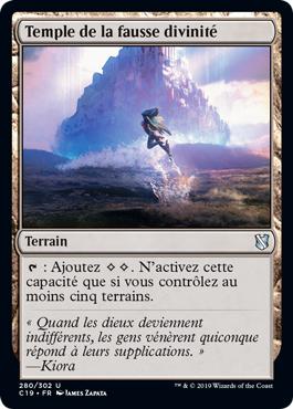 Temple de la fausse divinité - Commander 2019