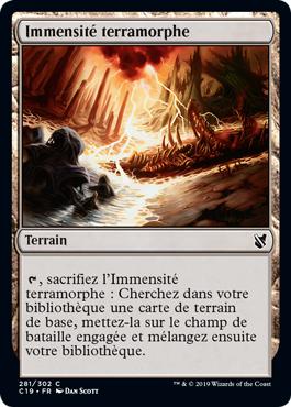 Immensité terramorphe - Commander 2019