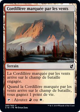 Cordillère marquée par les vents - Commander 2019