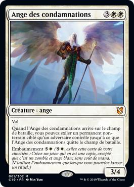 Ange des condamnations - Commander 2019