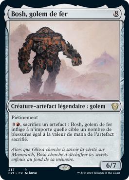 Bosh, golem de fer - Commander 2021