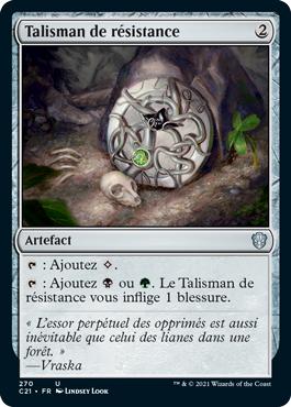 Talisman de résistance - Commander 2021