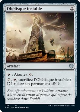 Obélisque instable - Commander 2021