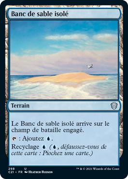 Banc de sable isolé - Commander 2021