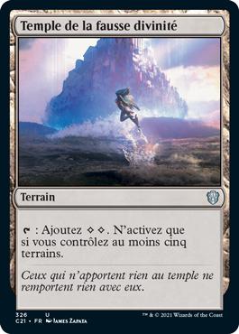 Temple de la fausse divinité - Commander 2021