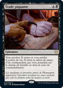 Étude piquante - Commander 2021