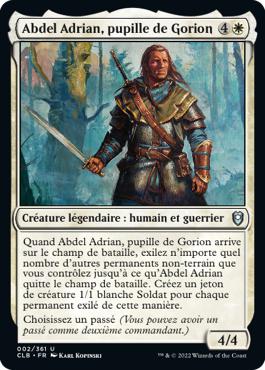 Abdel Adrian, pupille de Gorion - Commander Légendes : la bataille de la Porte de Baldur