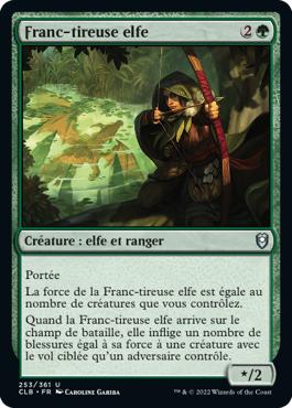 Franc-tireuse elfe - Commander Légendes : la bataille de la Porte de Baldur