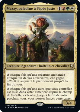 Mazzy, paladine à l'épée juste - Commander Légendes : la bataille de la Porte de Baldur