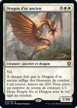 Dragon d'or ancien - Commander Légendes : la bataille de la Porte de Baldur