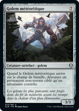 Golem météoritique - Commander Légendes : la bataille de la Porte de Baldur