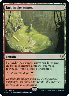 Jardin des cimes - Commander Légendes : la bataille de la Porte de Baldur