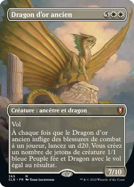 Dragon d'or ancien - Commander Légendes : la bataille de la Porte de Baldur