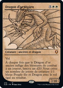 Dragon d'or ancien - Commander Légendes : la bataille de la Porte de Baldur
