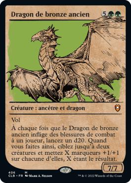 Dragon de bronze ancien - Commander Légendes : la bataille de la Porte de Baldur