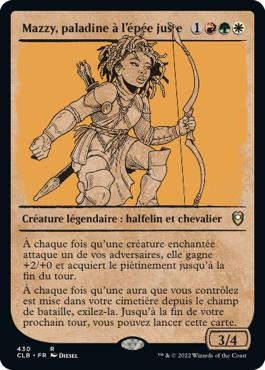 Mazzy, paladine à l'épée juste - Commander Légendes : la bataille de la Porte de Baldur